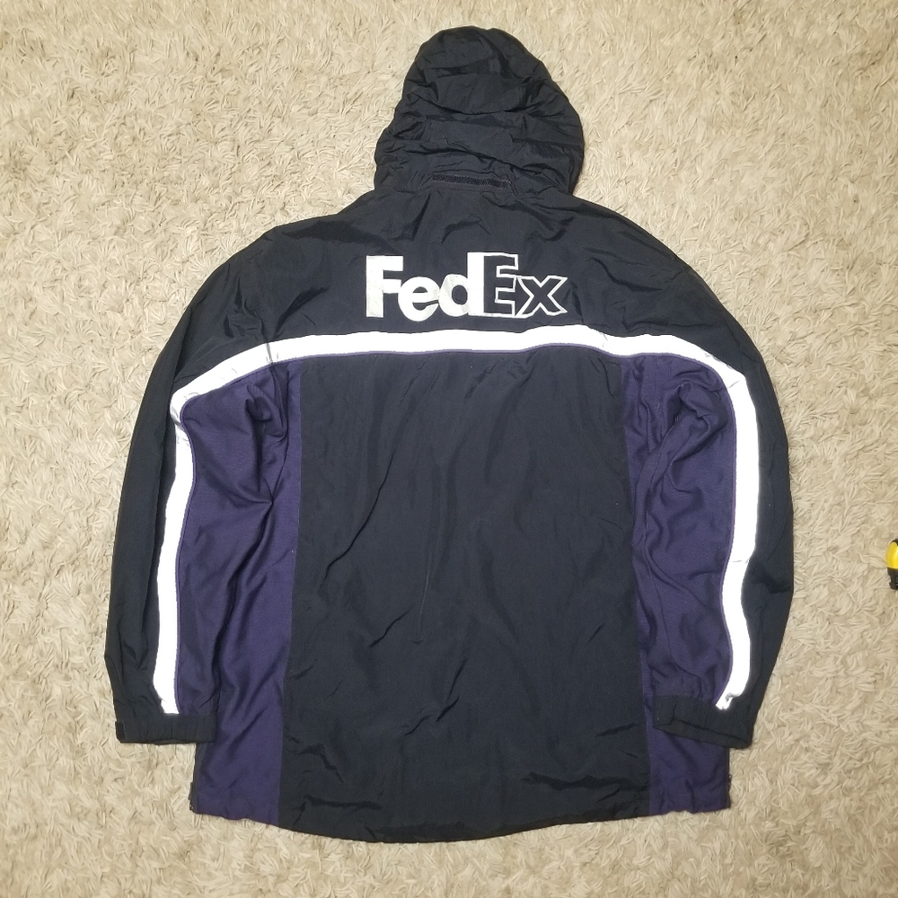 FedEx Jacket Stan Herman VF Imagewear Hooded Delivery Employee Sz XL